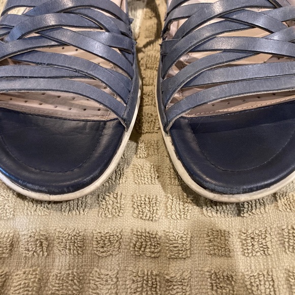 ECCO blue leather sandals, European size 38 - Picture 4 of 5